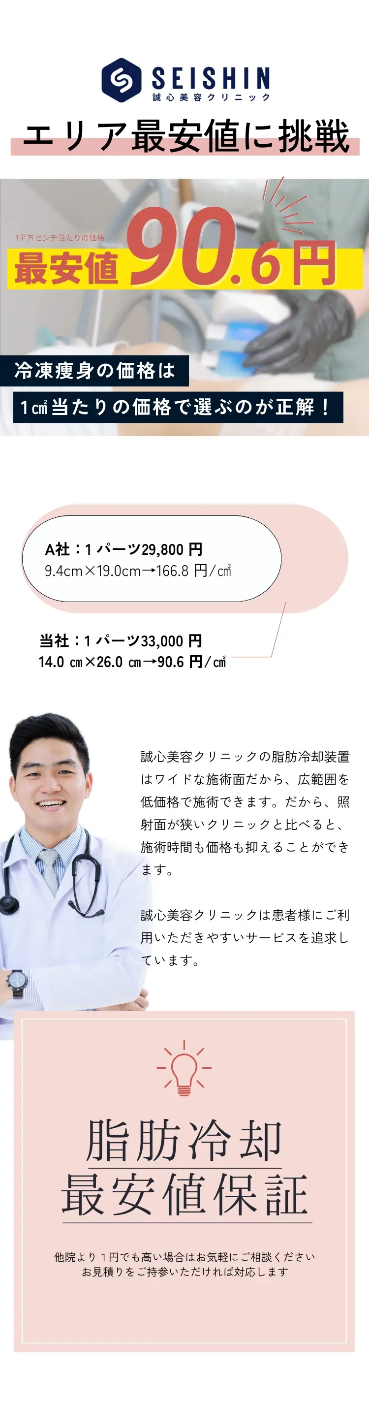 医療脱毛なら誠心美容クリニック